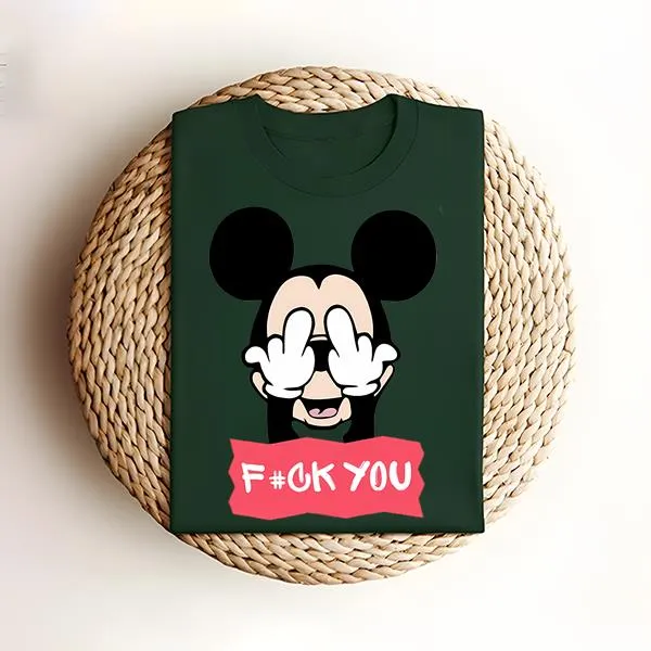 Anti Disney Shirt, Mickey Mouse Fuck You Shirt, Funny Disney Shirt