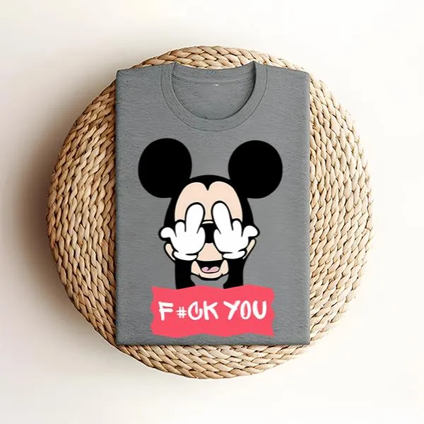 Anti Disney Shirt, Mickey Mouse Fuck You Shirt, Funny Disney Shirt