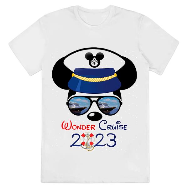 Disney Cruise T-Shirt, Mickey Wonder Cruise 2023 Shirt