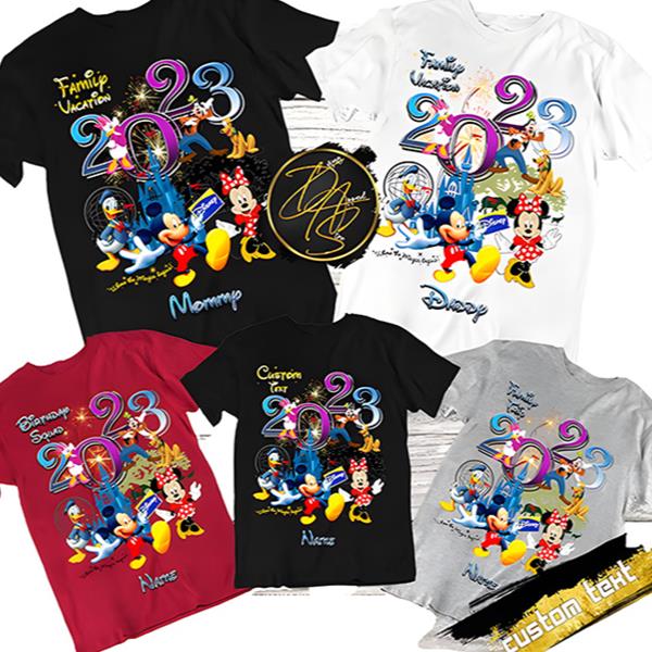 Disney Family Shirts 2023, DisneyWorld Vacation 2023 Family Shirts, DisneyLand Family Shirts