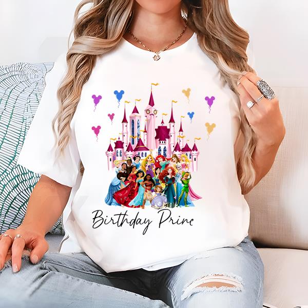 Disney Princess Birthday Shirt, Birthday Princess Shirt, Custom Birthday Shirt, Family Birthday Shirt