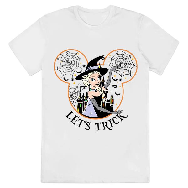 Elsa Witch Princess Disney Halloween Shirt, Let’s Trick Elsa Mickey Princess Disney Halloween Shirt