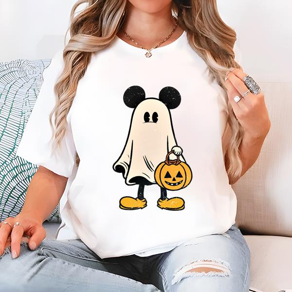 Mickey Ghost Halloween Comfort Color Shirt, Mickey’s Not So Scary Halloween Shirt, Mickey Mouse Halloween Shirt