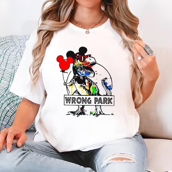 Wrong Park Shirt, Disney Wrong Park Shirt, Tyrannosaurus Shirt, Wrong Park Disney Shirt