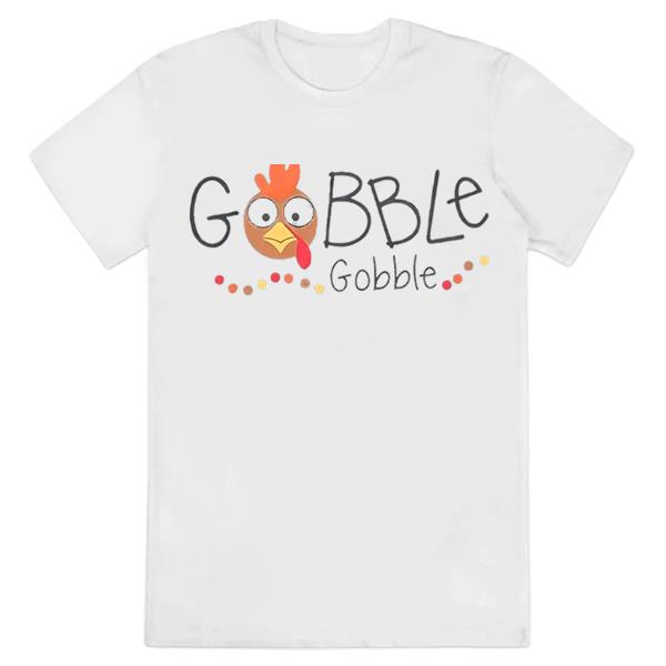 Gobble Gobble Thanksgiving Turkey Baseball T-Shirt
