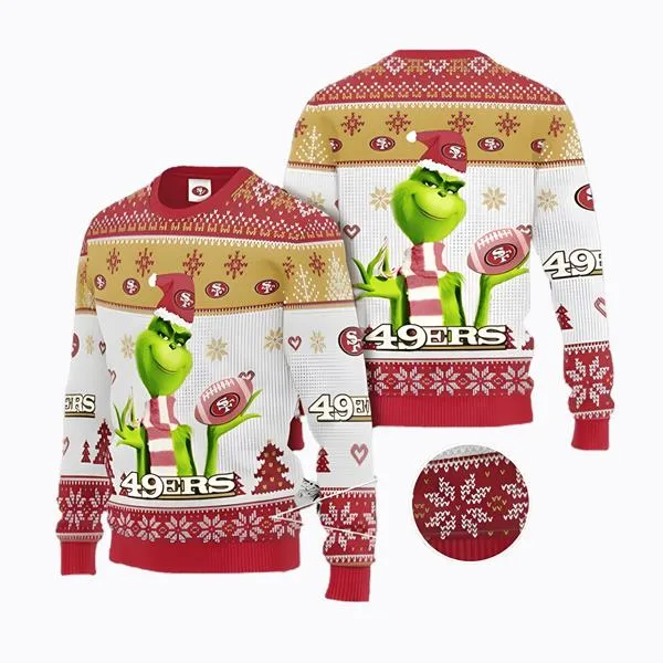 Grinch San Francisco 49ers Ugly Christmas Sweater