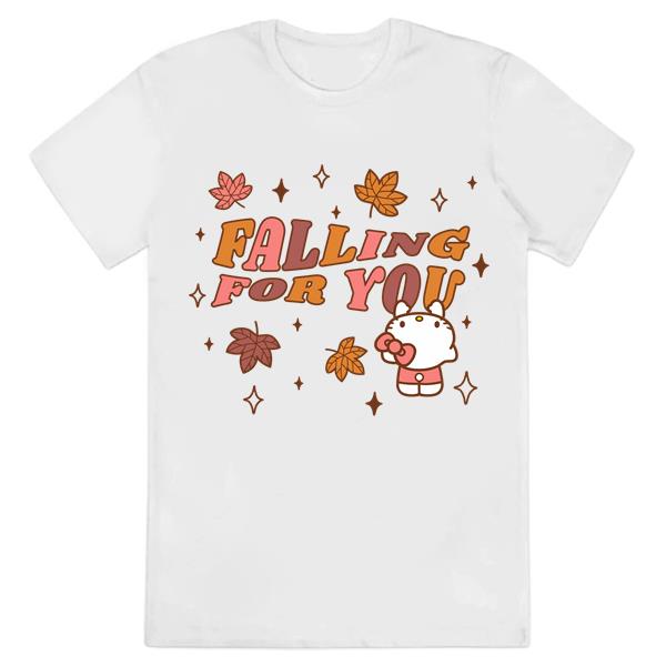 Hello Kitty Falling for You Autumn Leaves T-Shirt
