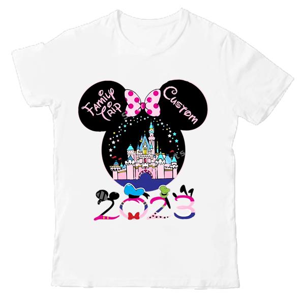 Matching Family Vacation Shirt 2023 Castle In Mickey And Minnie Heads Shirts 2023 Disney Family Shirts 2023