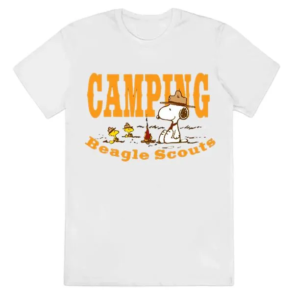 Peanuts Snoopy And Woodstock Camping Beagle Scouts Shirt