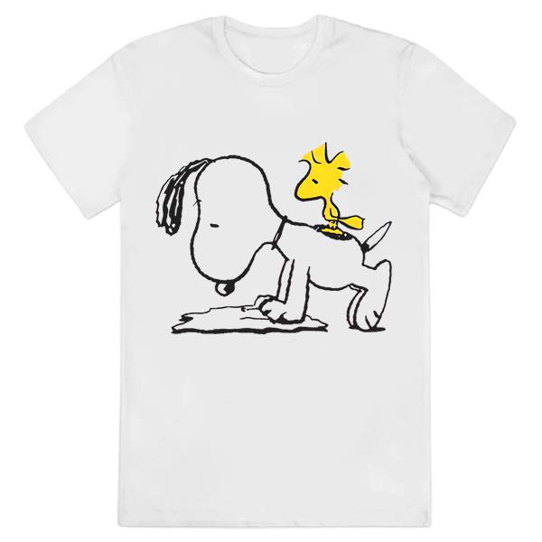 Peanuts Snoopy And Woodstock Do Exercising Shirt