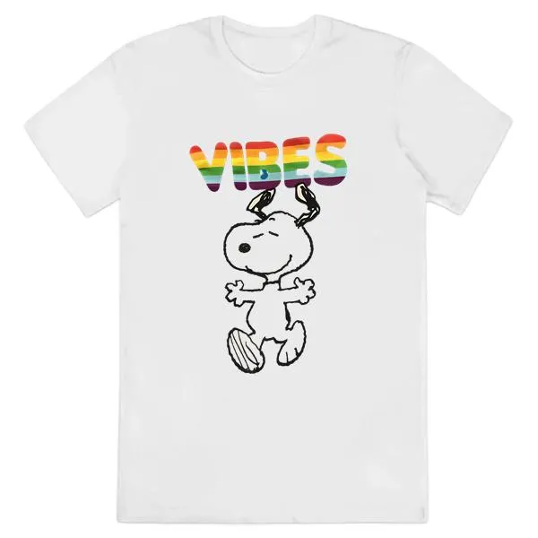 Peanuts Snoopy VIBES Rainbow Pride Shirt