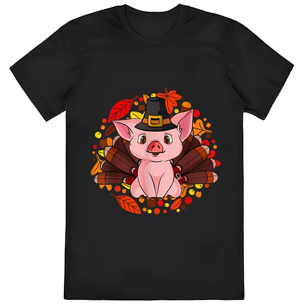 Peppa Pig Thanksgiving Shirt, Turkey Pig Piggy Thanksgiving Shirt