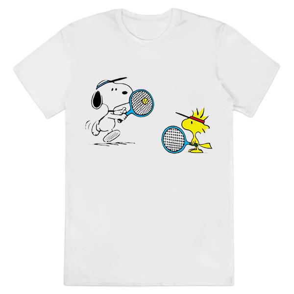 Snoopy And Woodstock Play Tennis Shirt