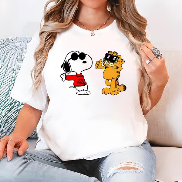 Snoopy Joe Cool Garfield Shirt