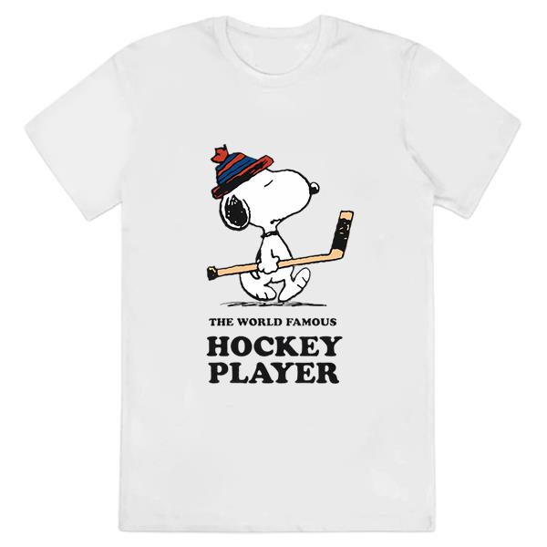 Streaker Sports X Peanuts USA Hockey World Famous Hockey Snoopy Player Tee Shirt