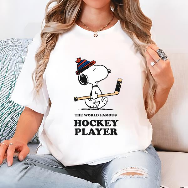 Streaker Sports X Peanuts USA Hockey World Famous Hockey Snoopy Player Tee Shirt