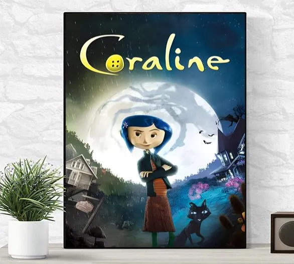 Coraline 2009 Movie Poster Canvas – Angelicshirt