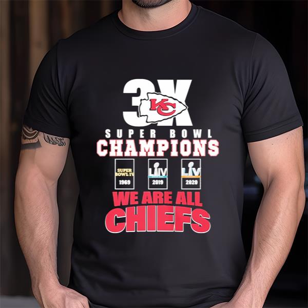 IIIX Super Bowl Champions 1969-2023 We Are All Kansas City Chiefs Shirt