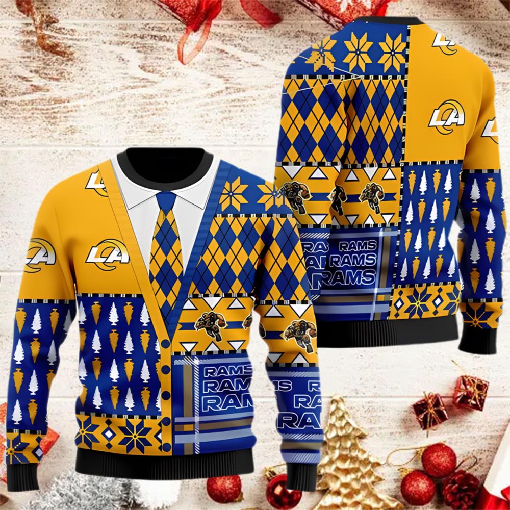 Los Angeles Rams NFL American Football Team Christmas Ugly Sweater