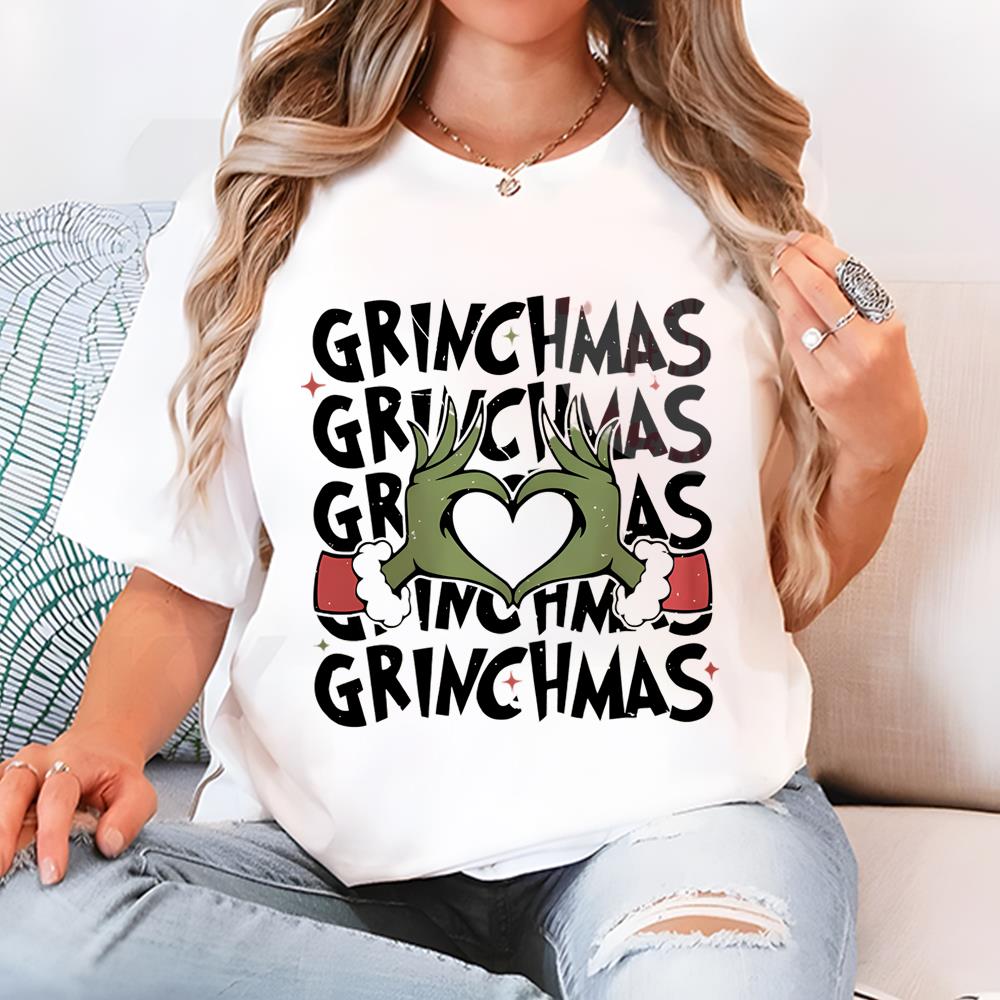 Retro Cute Grinchmas T-Shirt, Funny Grinchmas T-Shirt