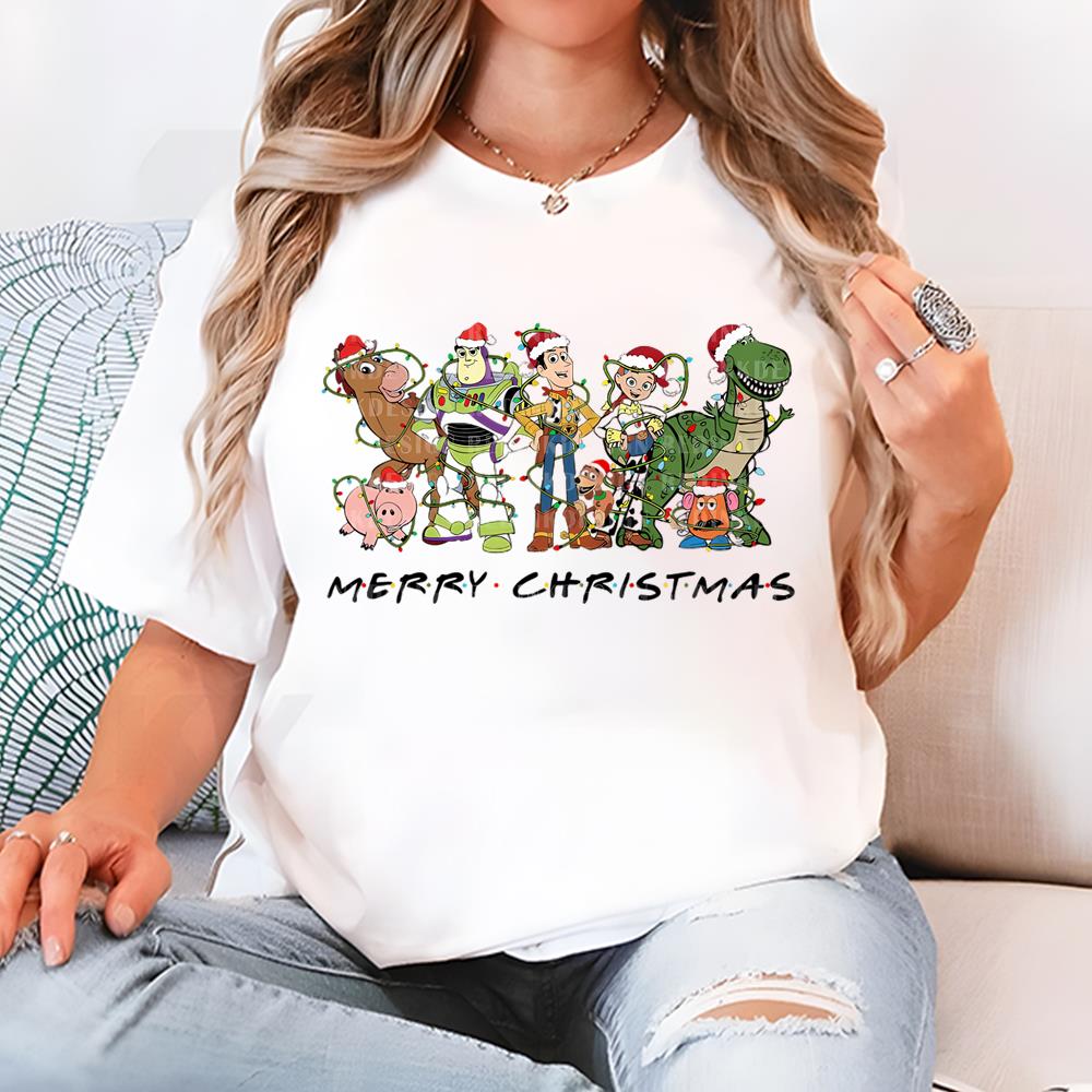 Retro Toy And Friends Merry Christmas T-Shirt