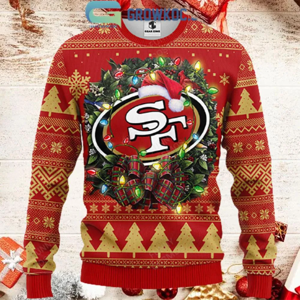 San Francisco 49ers Christmas Ugly Sweater Xmas Gifts -san francisco ers christmas ugly sweater xmas gifts q-Angelicshirt