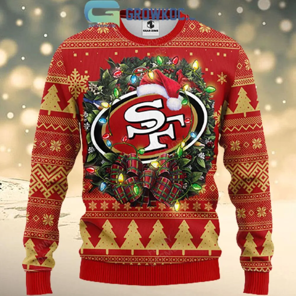 San Francisco 49ers Christmas Ugly Sweater Xmas Gifts -san francisco ers christmas ugly sweater xmas gifts n vqg-Angelicshirt