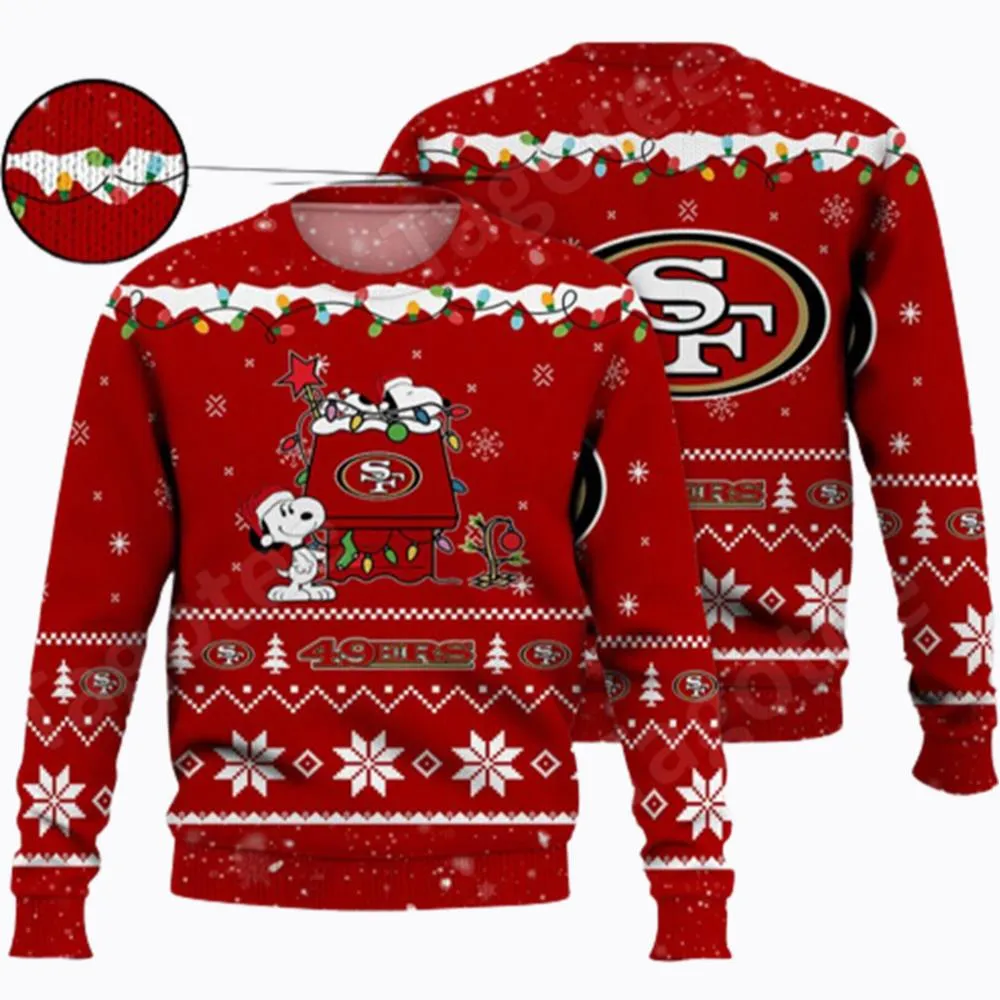 San Francisco 49ers Snoopy NFL Ugly Christmas Sweater