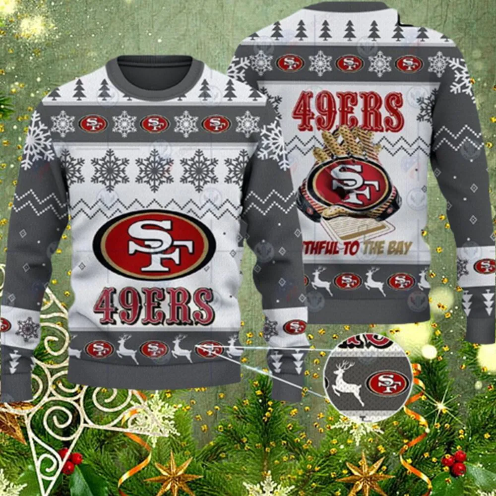 San Francisco 49ers Xmas Gifts Ugly Christmas Sweater -san francisco ers xmas gifts ugly christmas sweater w uh-Angelicshirt