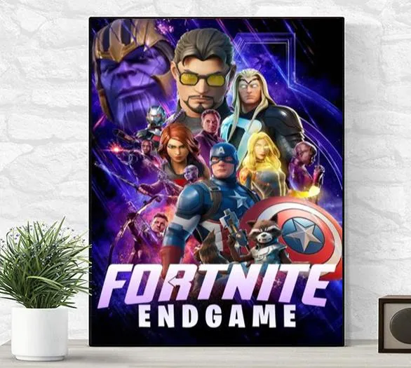 Fortnite Endgame Poster Canvas