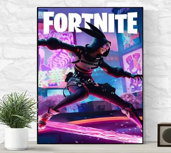 Fortnite Video Game Poster Canvas