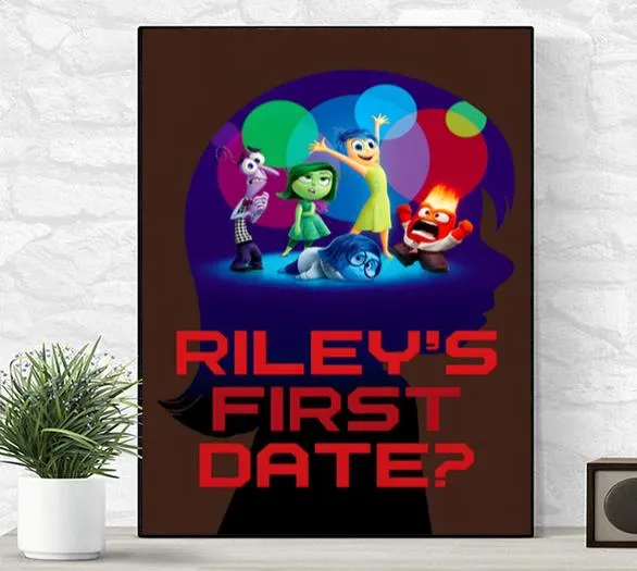Inside Out 2 Riley’s First Date 2024 Poster