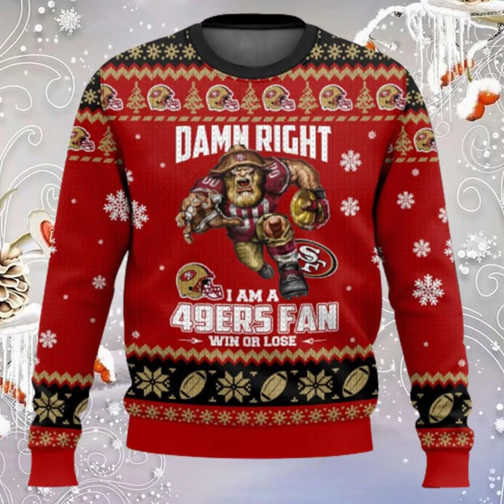San Francisco 49ers Ugly Sweater 3D Printed Men And Women Christmas Gift
