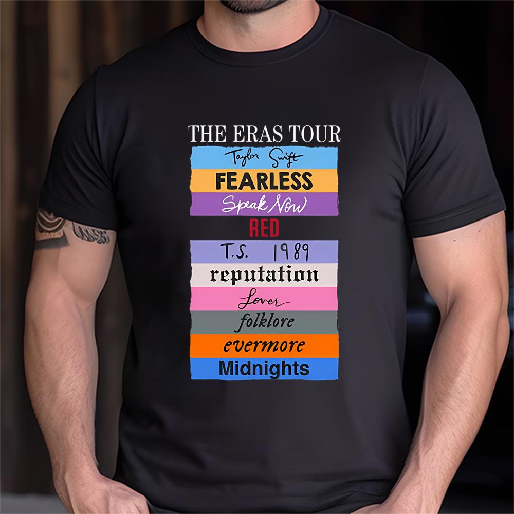 The Eras Tour Taylor Swift Fearless Speak Now Red Ts 1989 Reputation Shirt