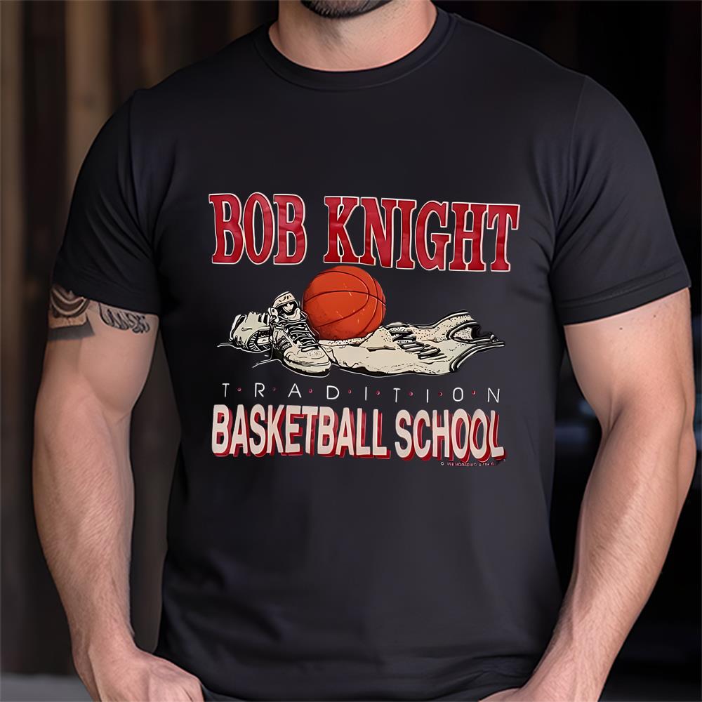 Vintage Bob Bobby Knight Basketball Adidas T-Shirt Mens