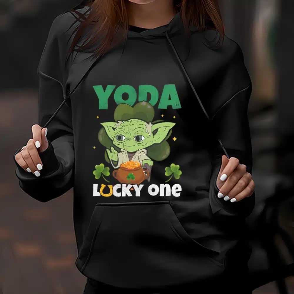 Yoda Lucky One Saint Patrick T Shirt_4_4