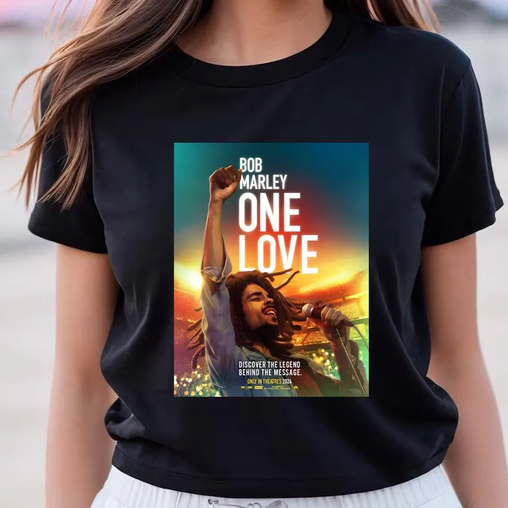 Bob Marley One Love 2024 Movie Shirt -bob marley one love movie shirt vy-Angelicshirt