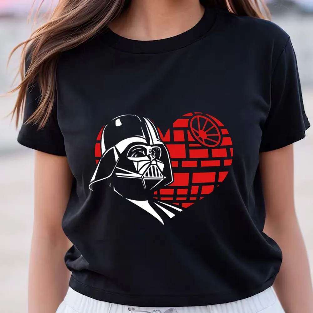 Darth Vader Death Star Heart Valentine Shirt -darth vader death star heart valentine shirt k p-Angelicshirt