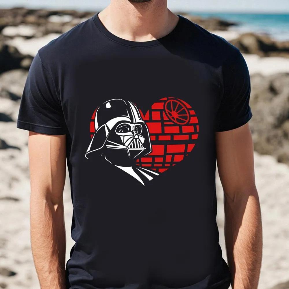 Darth Vader Death Star Heart Valentine Shirt -darth vader death star heart valentine shirt h qoc-Angelicshirt