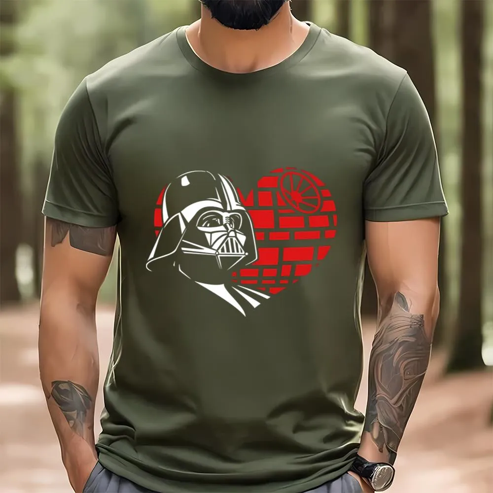 Darth Vader Death Star Heart Valentine Shirt -darth vader death star heart valentine shirt znxjv-Angelicshirt