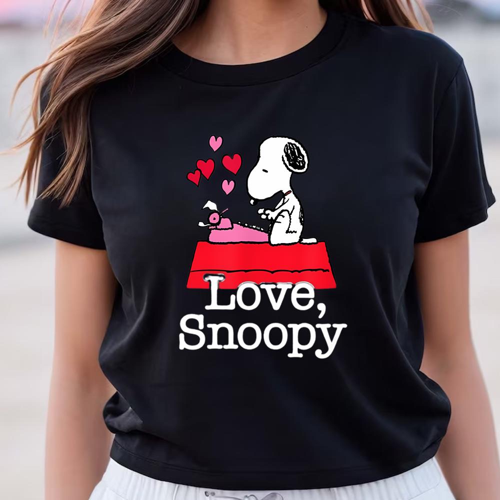 Love Snoopy Valentines T-Shirt Snoopy Valentine Merch Funny Valentine T-Shirt