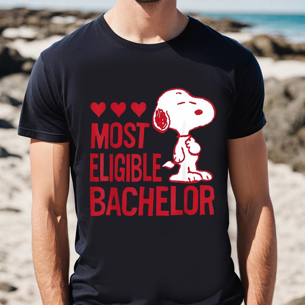 Peanuts Snoopy Valentine’s Bachelor T-Shirt