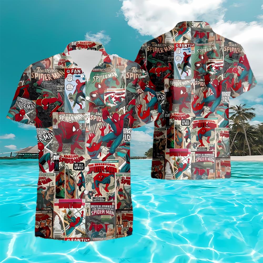 Spider Man Set 3D Hawaiian Shirt And Short Gift For Men And Women