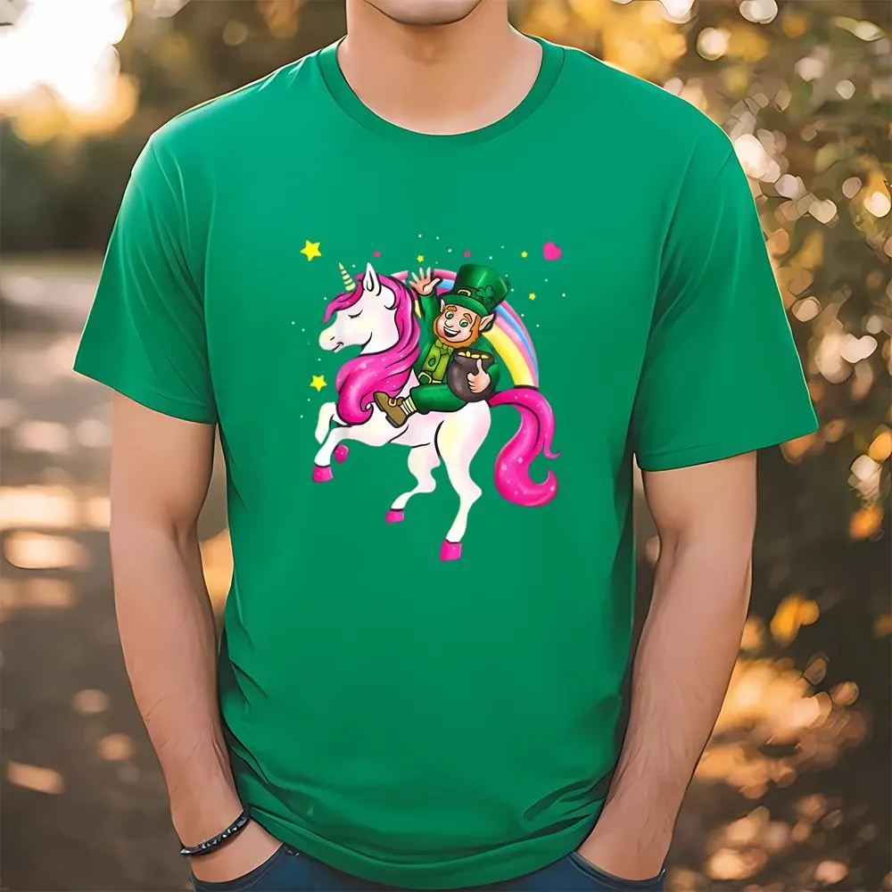 St Patricks Day Leprechaun Irish Unicorn Gift Shirt