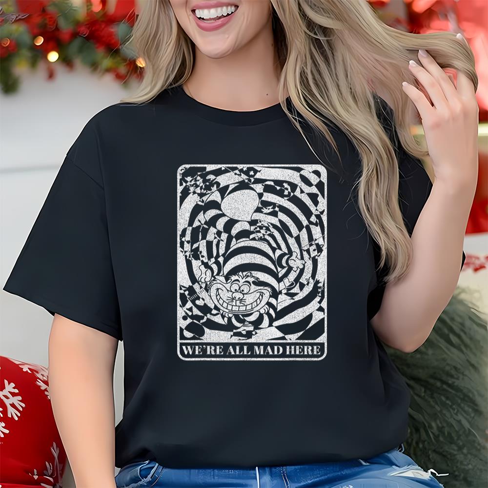 Alice In Wonderland Cheshire Cat We’re All Mad Here T-Shirt