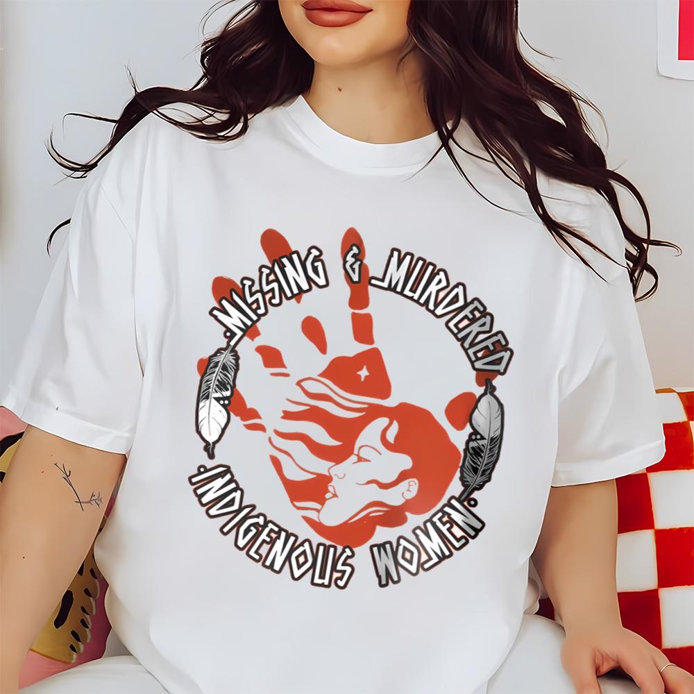 American Native Shirt, Missing And Murdered, MMIW Shirt, Indigenous Red Hand Shirt