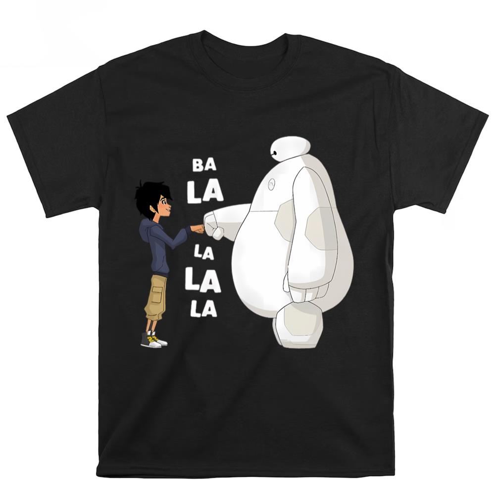 Baymax and Hiro Hamada Fist Bump Ba La La La La T-Shirt