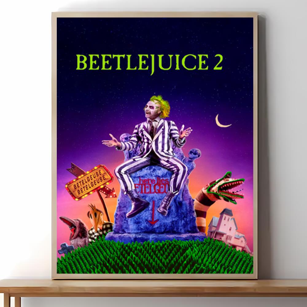 Beetlejuice 2 Movie Poster Best Print Art