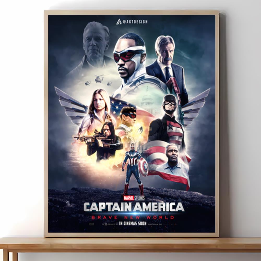 Captain America Brave New World 2024 Poster