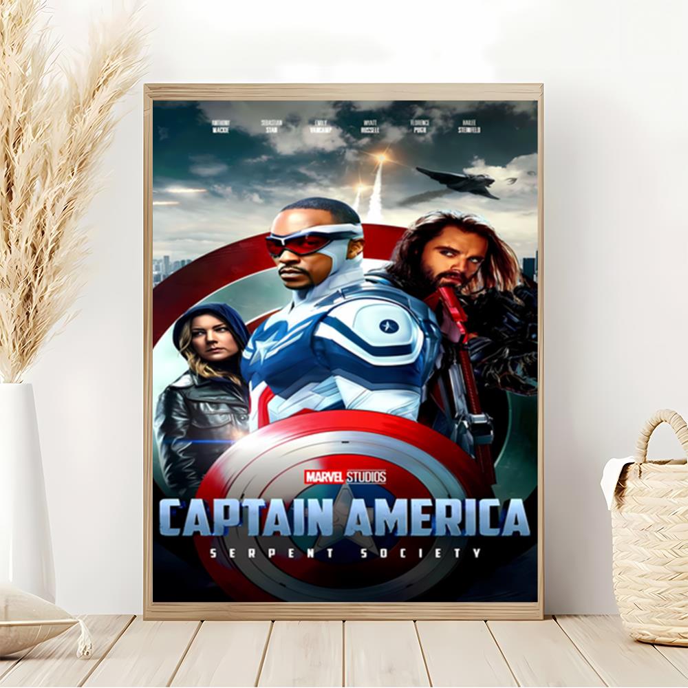 Captain America Brave New World  Movie Poster Decor For Any Room